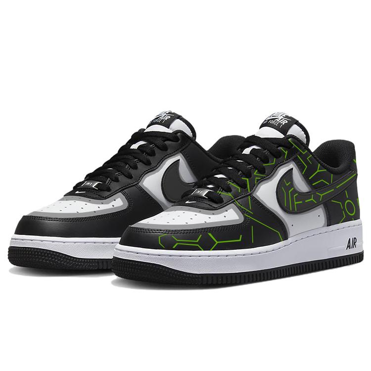 Nike Air Force 1 Slip Resistant, Abrasion Resistant, Impact Resistant Low top Skateboard Shoes Unisex White Black DV0788-001(Team181-)