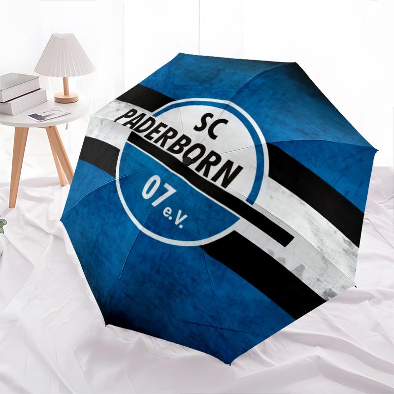 

Зонт-трость SC Paderborn 07, автоматический складной, портативный и складная конструкция, 8 спиц, рождественский или день рождения подарок. разноцветный