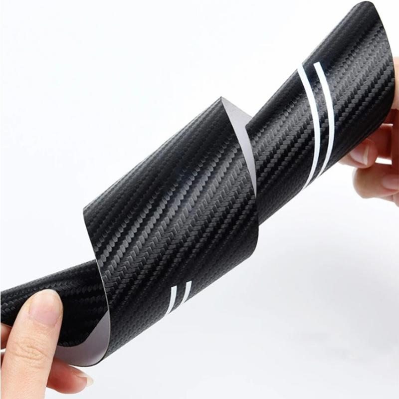 Carbon Fiber Car Door Sill Protective Stickers Films For Citroen C3 C4 C5 C1 C2 Berlingo Celysee Xsara Picasso Car Accessories