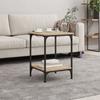 Vidaxl Coffee Table, Sonoma Oak, 40X40X55 Cm, Wood-Based Material