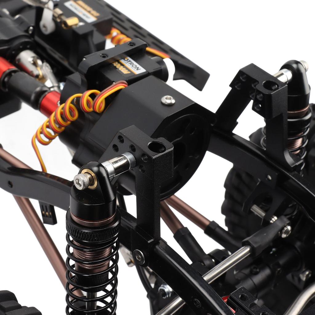 1/10 Scale RC Car Metal Frame 313mm Wheelbase High Low Double Speed Differential Lock Axle Frame for SCX10 1/10 Remote Control Car