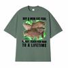 Buy A Unisex Eat Fish He Day Teach Fish Unisex Funny Meme Tshirt Unisex Women Oversized Trend T Shirts Summer Tops Cotton Casual T Shirt