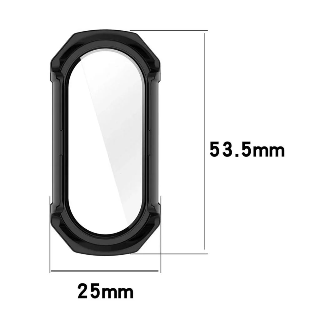 Tempered glass+Case for Xiaomi mi band 9/8/7 PC bumper screen protector smartwatch miband 6/5/4 HD film+Cover on smart band 8