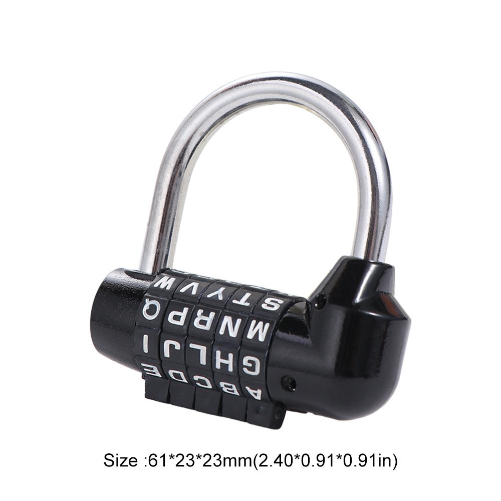 Security 5 Letter Combination Padlock Changeable Travel  Password Lock Code Password Lock  Toolbox
