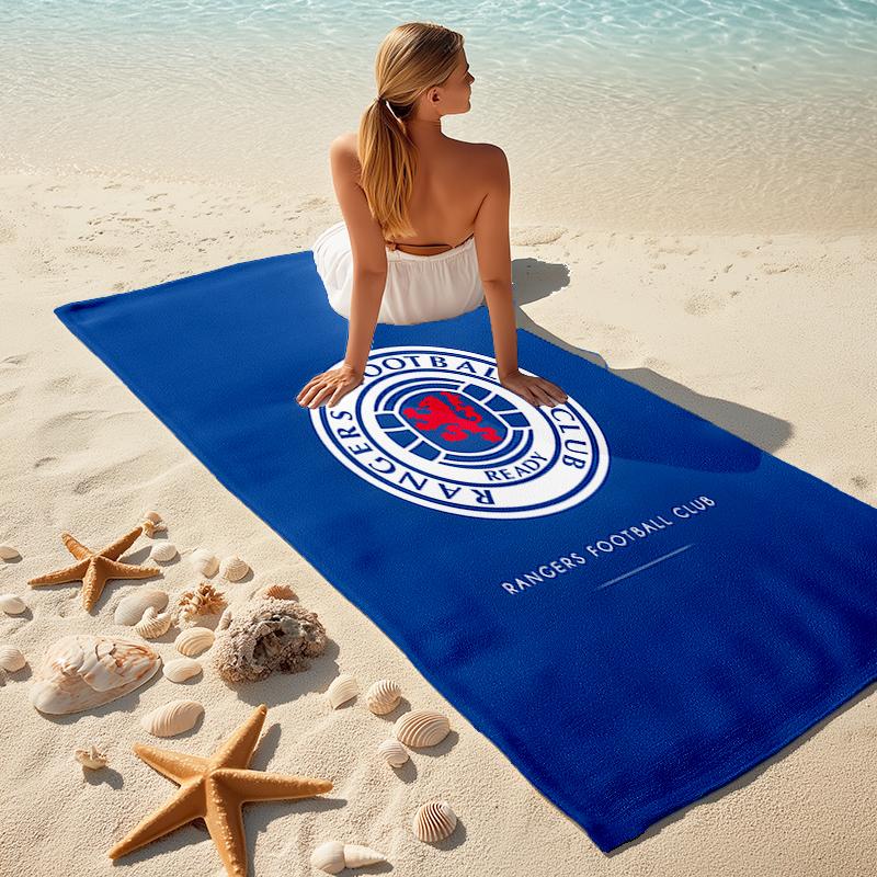 1pc Glasgow Rangers Beach Towel, Comfortable and Thick, and Swimming/Bath/Picnic/Camping Towel, Suitable for Seaside Beaches