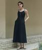 ZEROSTREET Lezero Cotton Linen Dress / Black