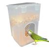 Automatic Bird Feeder Weatherproof Anti-Splash Pet Food Dispenser Parakeet Feeder for Cockatiel Canary Cockatoos Parakeet Conure