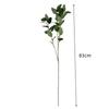 10pcs Direct Sales Simulation Single Branch Silk Screen Printing Three-Pronged 42 Mesh Eucalyptus Green Plant Eucalyptus Leaf Money Leaf Home