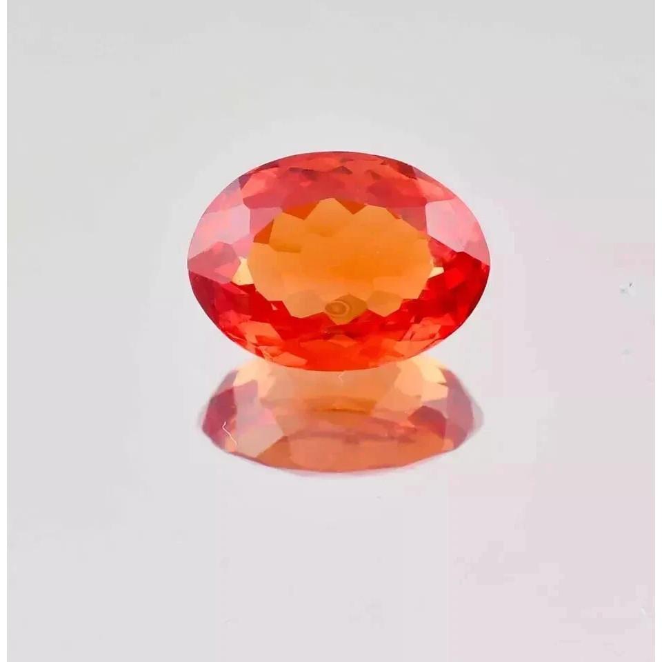 11-12 Ct Natural Orange Wonderful Ceylon Sapphire Oval Fabulous Loose Gemstone