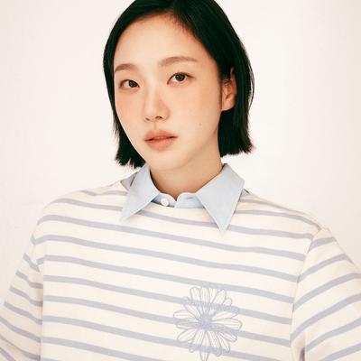 [mardimercredi] Long Sleeve Stripe T-Shirt