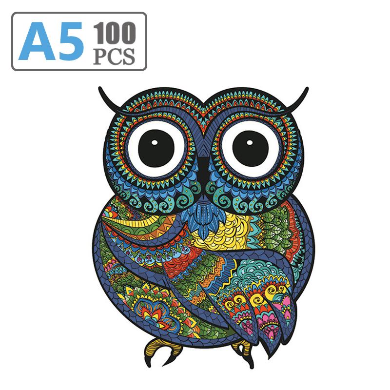 Jigsaw Wooden PuzzleI Rregular Shape Wooden Animal Puzzle Popular Animal Board Group Toys Children Adult Puzzle Game Toys