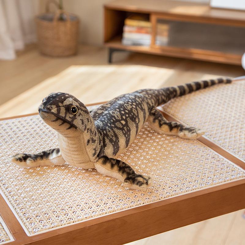 

New Cute Lizard Plush Animal Figure Toy for Kids 75 cm коричневий