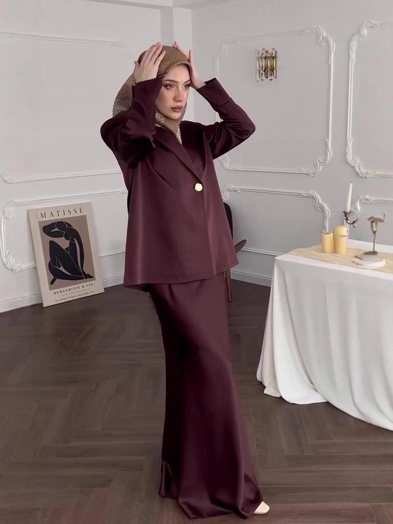 Elegant & Noble Long Sleeve Dress Set for Women - Autumn 2025 Collection