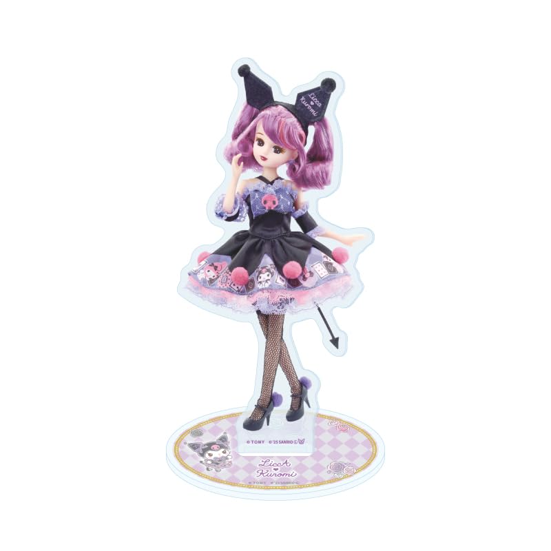 LiccA X Sanrio Characters 02 Licca-chan & Kuromi Acrylic Stand