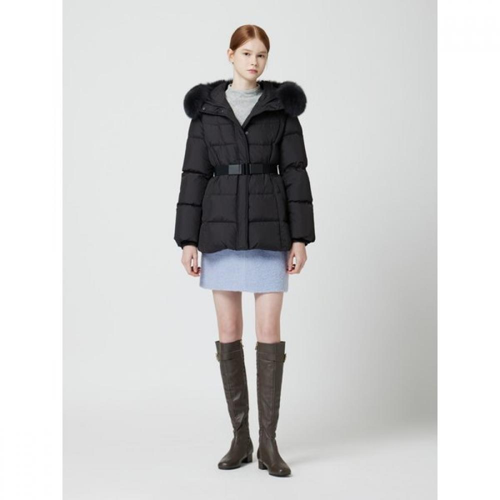 Cc Collect Fuchspelzgürtel Halbdaunenjacke C254psg185