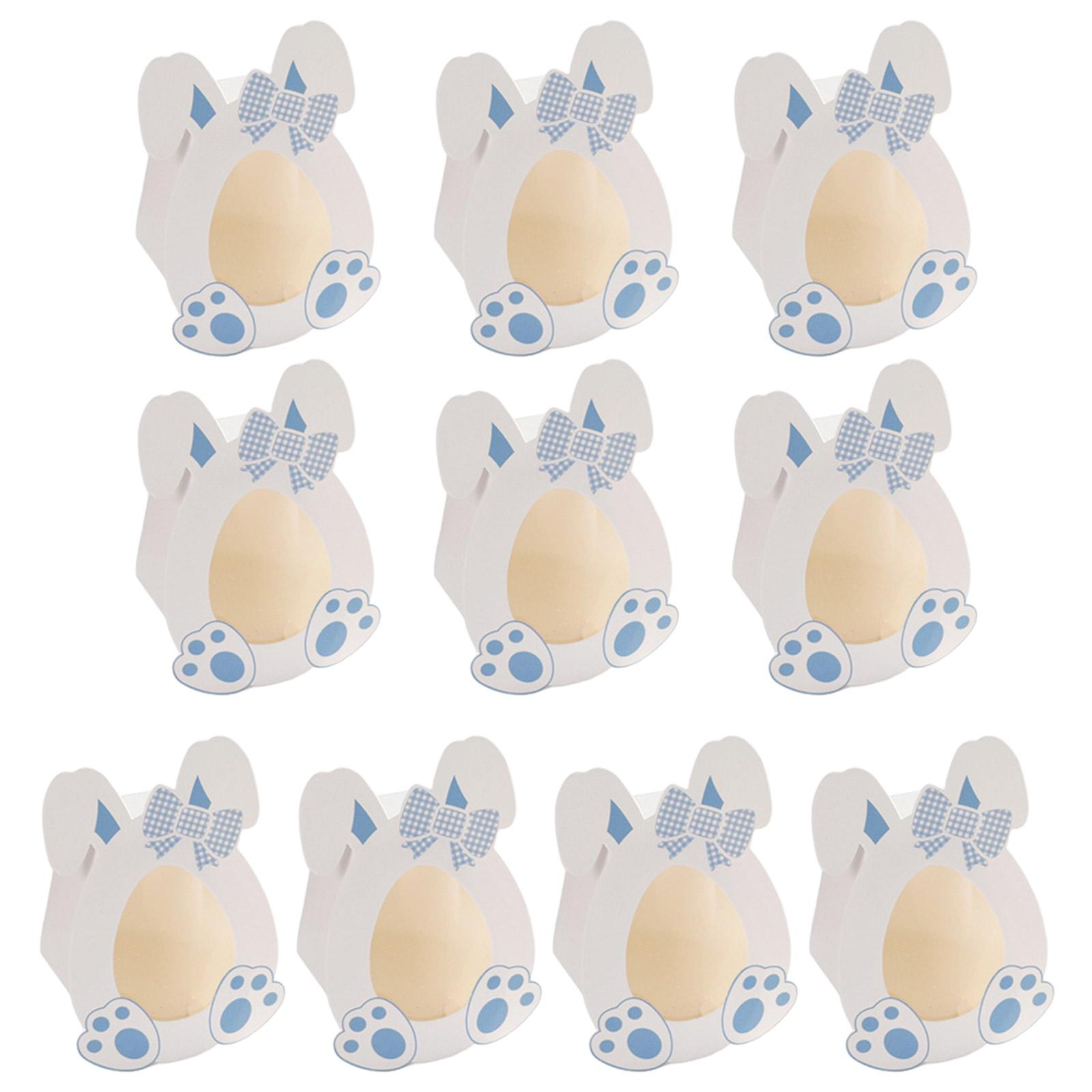 

10 шт./набор Милый контейнер для конфет Чехол Пасхальная подарочная коробка Коробки для упаковки конфет Органайзеры для вечеринок и собраний синий