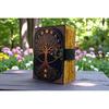 Large Grimoire Tree of Life Leather journal For Women Handmade Vintage Notebook