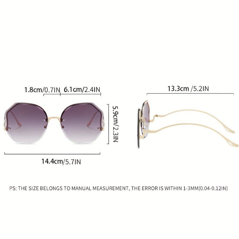 Stylish Frameless Polygon-Shaped Eyewear for Both Men And Women Perfect for Party Decorations.