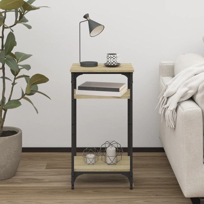 VidaXL Side Table Sonoma Oak 40x30x75 Cm Engineered Wood 825798