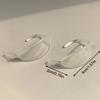 1Pairs Transparent Elf Earhook V-Face Wearable Ear Stand Reusable Strong Support Fixed Invisible Earrings Protruding Prominent