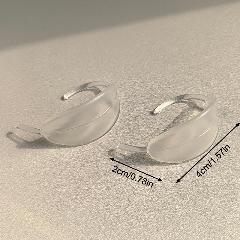 1Pairs Transparent Elf Earhook V-Face Wearable Ear Stand Reusable Strong Support Fixed Invisible Earrings Protruding Prominent