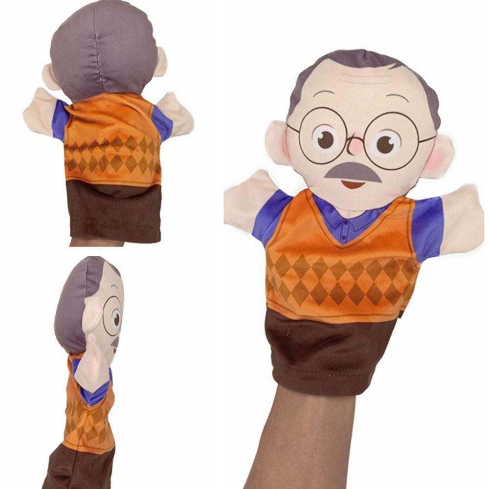 Plush Family Member Puppet Grandparents Children Plush Gloves Children's Hand Puppet Story Telling