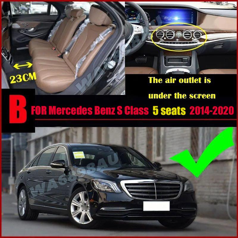 High Quality Anti Dirty Leather Car Floor Mats for Benz S Class W222 2014 2015 2016 2017 2018 2019 2020 Foot Pads Carpet Cover