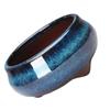 Round Succulent Flower Pot Round Glazed Thick Artistic for Offices Bedrooms Balconies