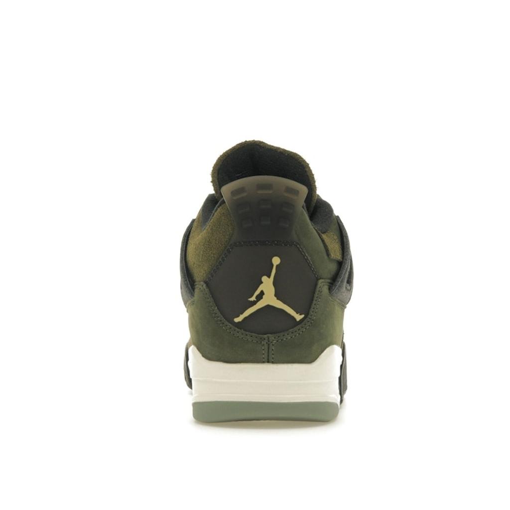 Air Jordan 4 Retro SE Craft Olive Scarpe da Ginnastica da Uomo Verde Medium-Olive Pale-Vanilla FB9927-200