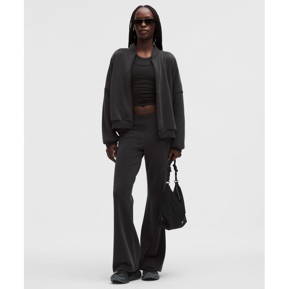 Lululemon Brushed Softstreme Oversized Bomber Jacket Black