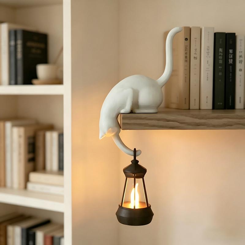 3D Printed Cat Inverted Hanging Ornament Hook - Cat-Shaped Storage Hook For Home Decor, Key, Indoor, Idea For Pet Lover