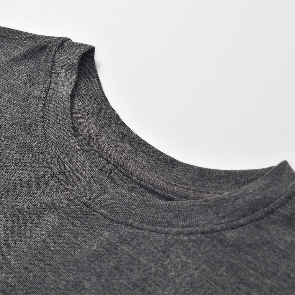 Women's Slim Fit Cashmere Blend Minimalist Round Neck Long Sleeve T-Shirt