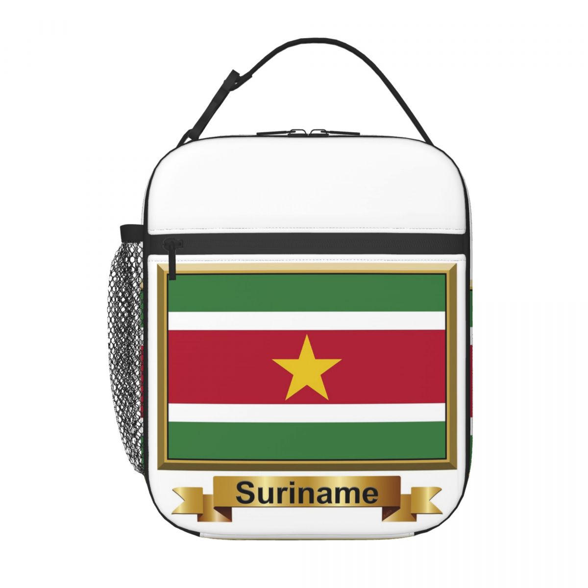 Suriname Flag Products (N) Insulated Lunch Bag for Women Kids Portable Food Boxes Thermal Lunch Box Tote One Size
