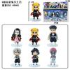 Anime Demon Slayer Kimetsu No Yaiba Figure  Kamado Tanjirou Kamado Nezuko Agatsuma Figure Toys 9cm 6pcs/set gift box