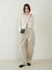 FROMWHERE Baloon Fit Two Tucked Pants Beige