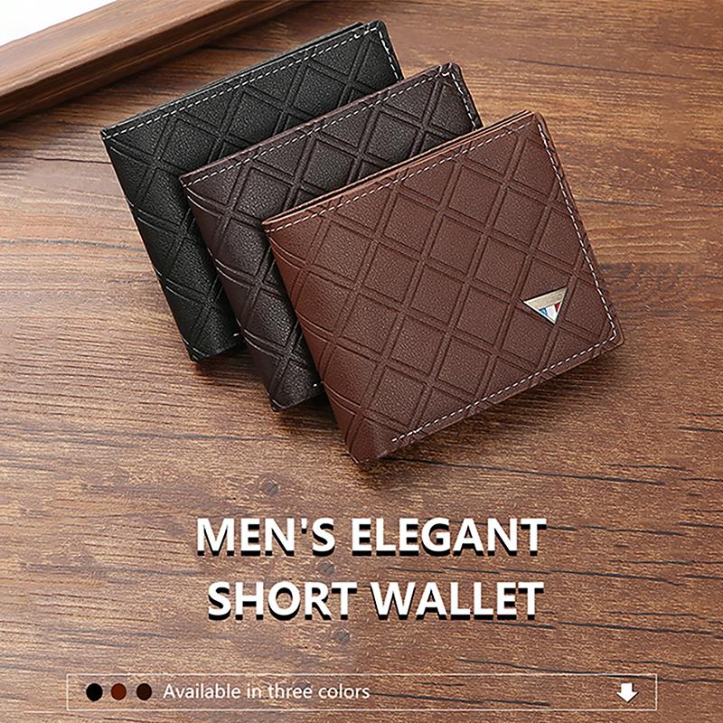 Business Men'S Wallets Pu Leather Soft Multifunctional Coin Pocket Id Credit Cards Holder Male Money Coin Photos Short Purses