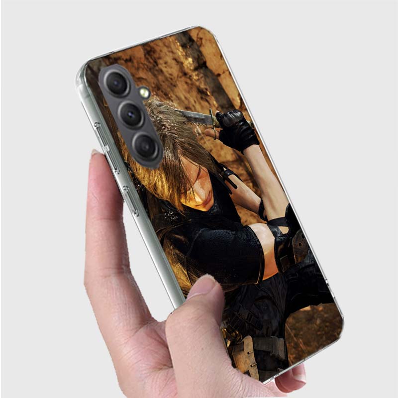 Leon Kennedy Resident Evil 4 Phone For Samsung A15 A25 A35 A55 A71 A51 Galaxy S9 S8 S10E A41 A31 A11 M12 M32 M30S M51 M52 J8 J6