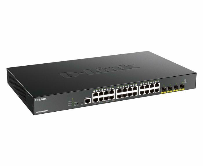 Commutateur - D-Link - DGS 1250-28XMP - 24 ports Giga Poe - 4x10G SFP+ - Montable sur rack