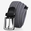 Men's Elastic Belt Canvas Casual Fashion Stretch Braided Working Belt High Quality Elastic for Pants Jeans Trouser Male Straps