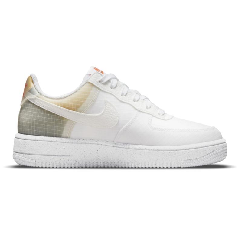 Nike Air Force 1 Crater 'Move To Zero - White Orange' GS Sneakers DH4339-100