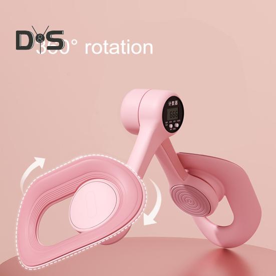 Thigh Master with Counter Pelvic Floor Muscle Trainer Portable Women Inner Thigh Leg Hip Exerciser Toner Home Gym Workout Fitness Equipment