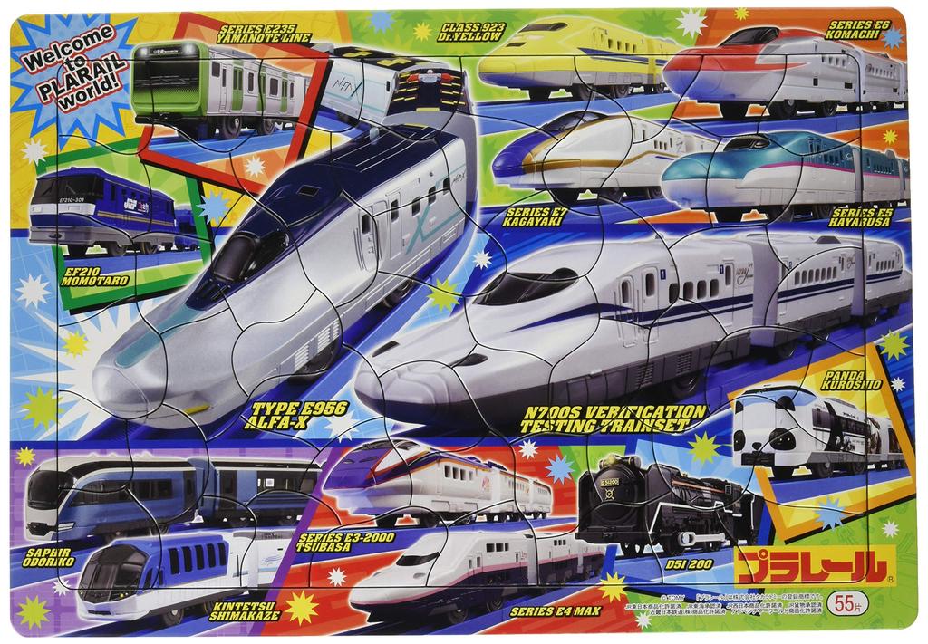 Showa Note Plarail Puzzle, 55 Pieces, B4 Size, 151224703