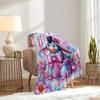 1pc piece flannel Eeyore Donkey pink bow gift box bedding blanket sofa cover, ation home