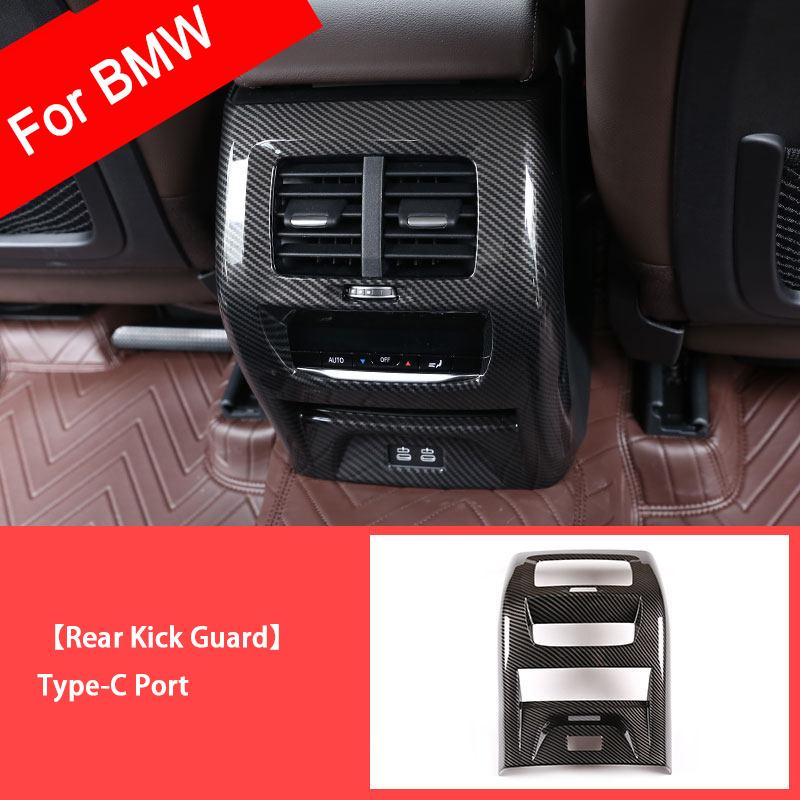 For BMW X3 X4 G01 G02 2018-2024 Carbon Fiber Center Console Panel Cover Gear Shift Frame Replacement Durable Trim Car Accessorie