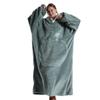 Cozy Hooded TV Blanket - Outdoor & Indoor Cold-Proof, Thick, Solid Color, Long Sleeves, Couples' Wear