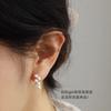 Small Grape Pearl Stud Earrings Silver Needle French Simple Temperament Earrings High-end Niche Women's Daily Versatile and Elegant