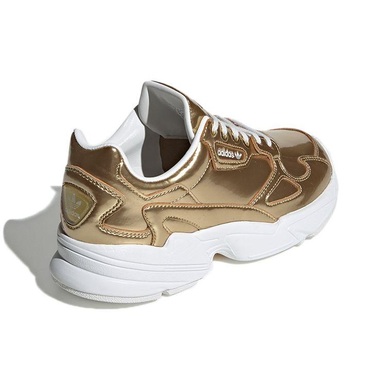 Compre Adidas Tênis Falcon Gold Metálico Feminino Branco Cristal