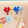 Cute Dopamine Puzzle Hook New Creative Suction Cup Hooks Bathroom Door Behind Hanger Bathroom Kitchen Towel Hanging Sticky Hook