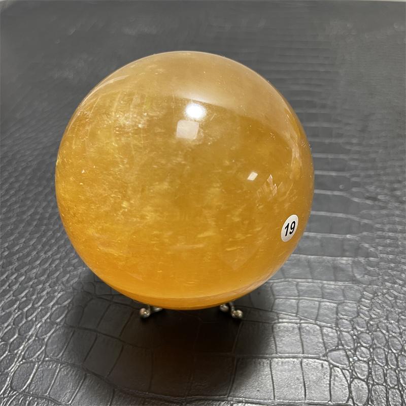 10cm NATURAL CITRINE CALCITE QUARTZ CRYSTAL