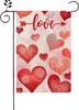 Valentine's Day Heart Garden Ag 12x18 Inch Double Sided Red Love Heart Seasonal Ag for House Yard Outdoor Decor IIE DDI GGX